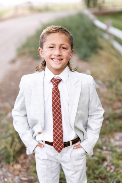 Waylon Plaid Boys Pre-Tied Tie