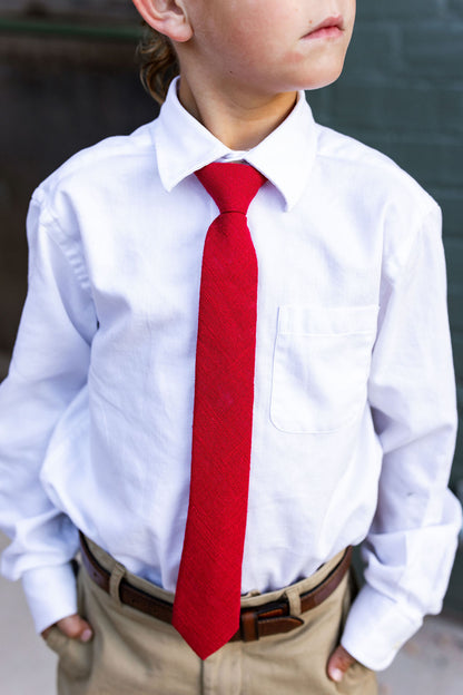Nicholas Red Boys Regular Tie