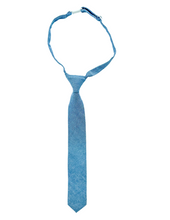 Load image into Gallery viewer, Jackson Blue Linen Boys Tie