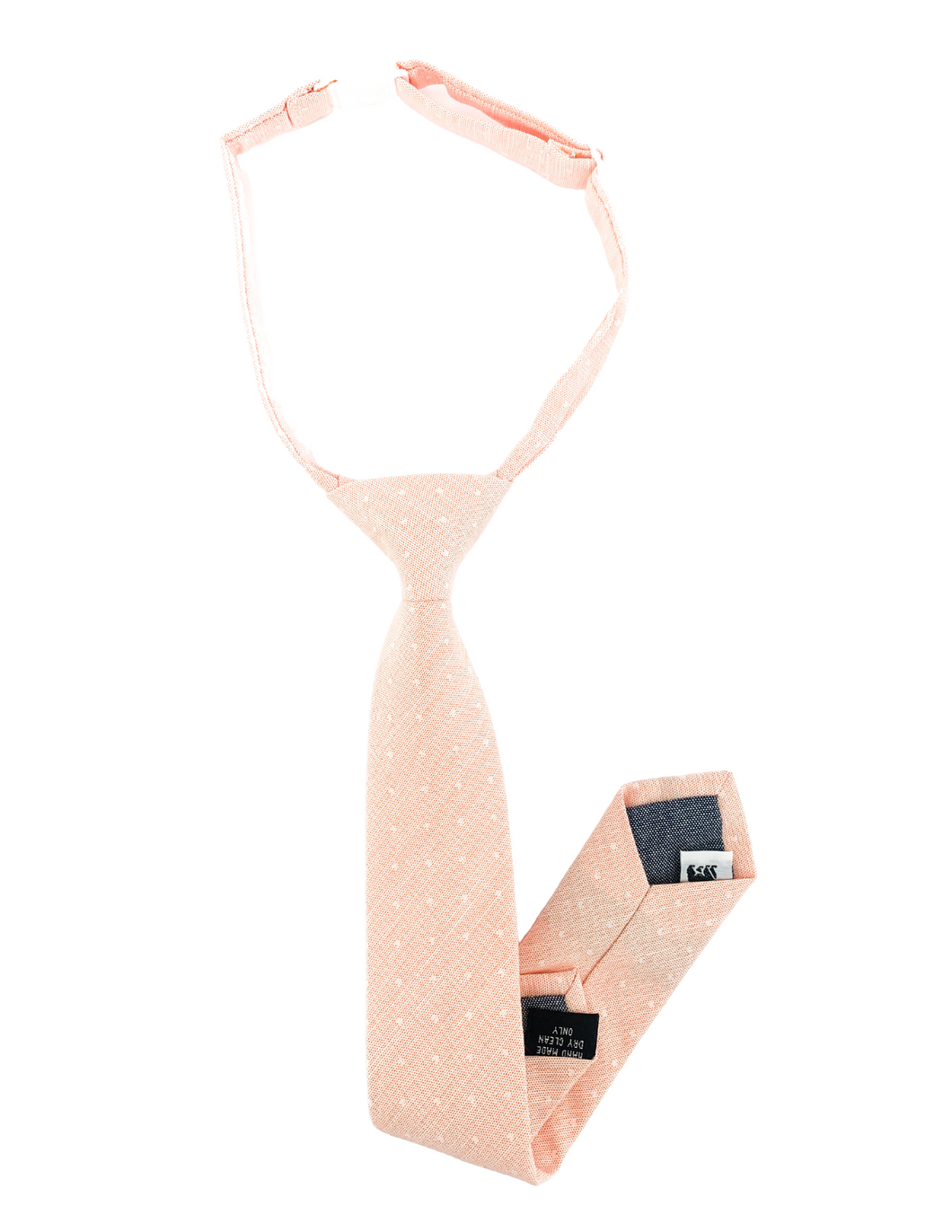 Peach Dot Boys Tie