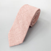 Load image into Gallery viewer, Rose Linen Tie