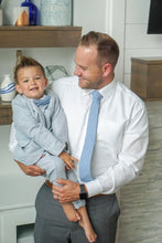 Load image into Gallery viewer, Jackson Blue Linen Boys Tie
