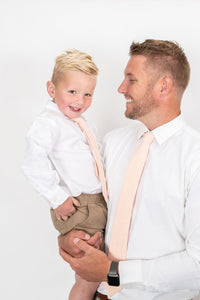 Peach Dot Boys Tie