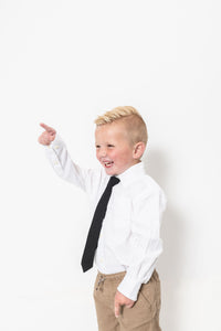 Carbon Boys Tie