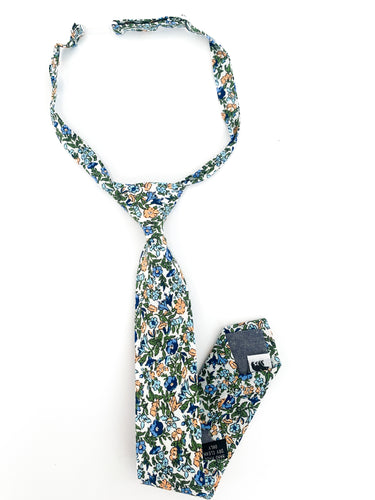 Peachy Floral Tie