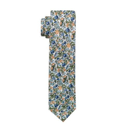 Peachy Floral Tie