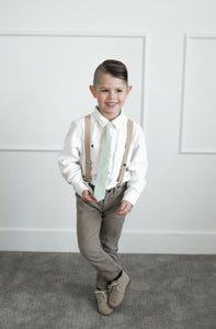 Sagebrush Linen Boys Tie