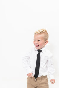 Carbon Boys Tie
